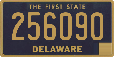 DE license plate 256090