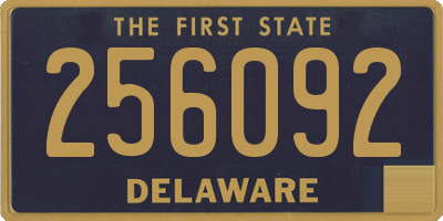 DE license plate 256092