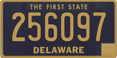 DE license plate 256097