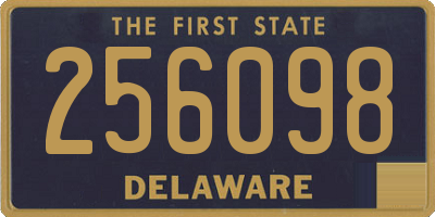 DE license plate 256098