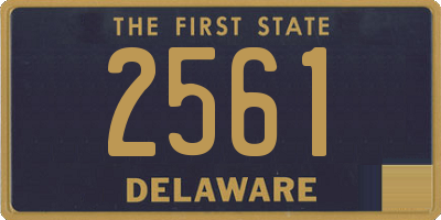 DE license plate 2561