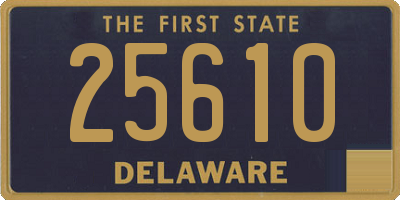 DE license plate 25610