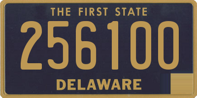 DE license plate 256100