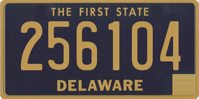 DE license plate 256104