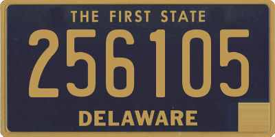 DE license plate 256105