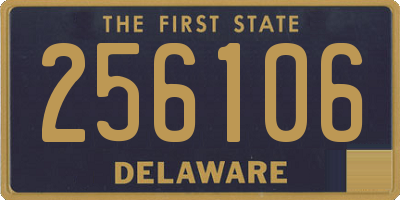 DE license plate 256106