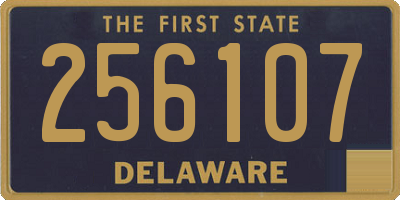 DE license plate 256107