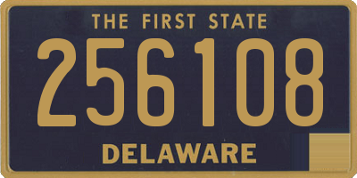 DE license plate 256108