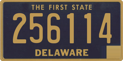 DE license plate 256114