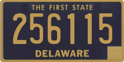 DE license plate 256115