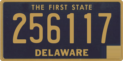 DE license plate 256117