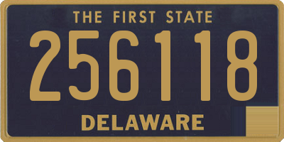 DE license plate 256118