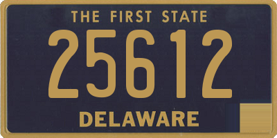 DE license plate 25612