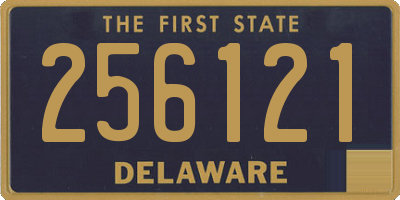 DE license plate 256121