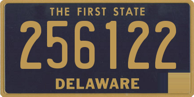 DE license plate 256122