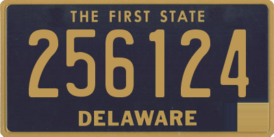 DE license plate 256124