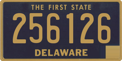 DE license plate 256126