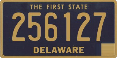 DE license plate 256127