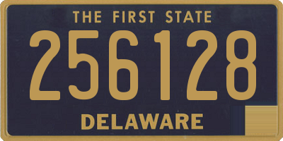 DE license plate 256128