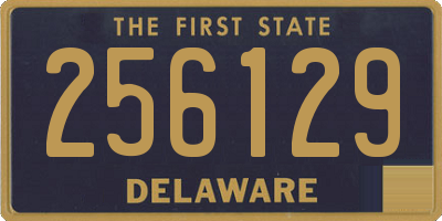 DE license plate 256129