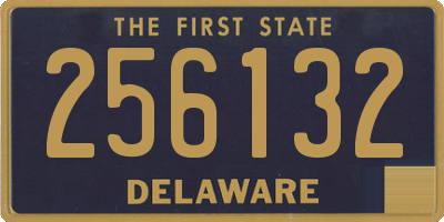DE license plate 256132