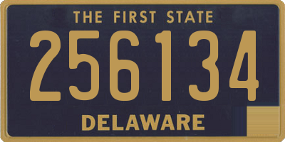 DE license plate 256134