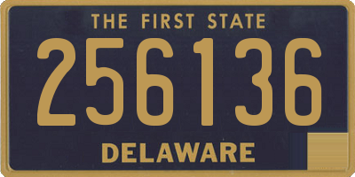 DE license plate 256136