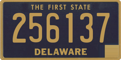 DE license plate 256137
