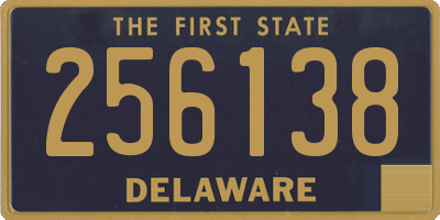 DE license plate 256138