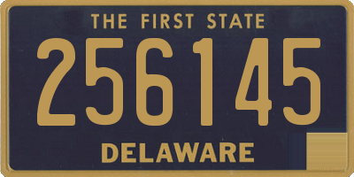 DE license plate 256145