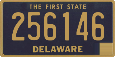 DE license plate 256146