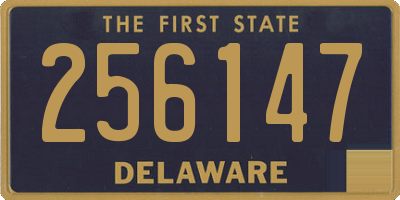 DE license plate 256147