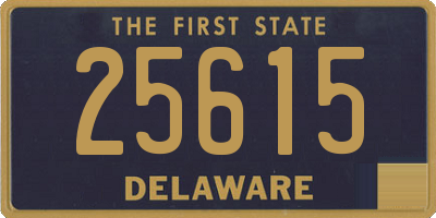 DE license plate 25615