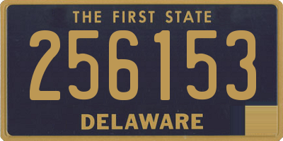 DE license plate 256153