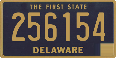 DE license plate 256154