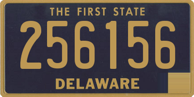DE license plate 256156