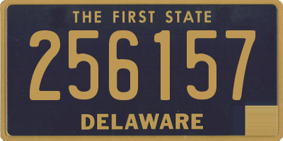 DE license plate 256157