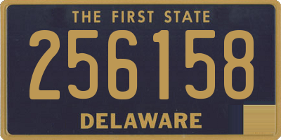 DE license plate 256158