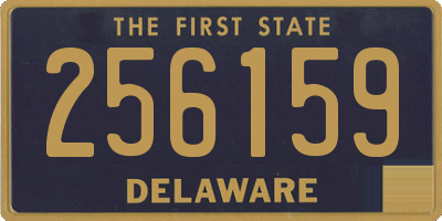 DE license plate 256159