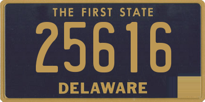 DE license plate 25616