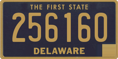 DE license plate 256160