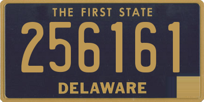 DE license plate 256161