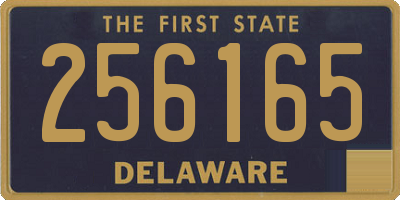 DE license plate 256165