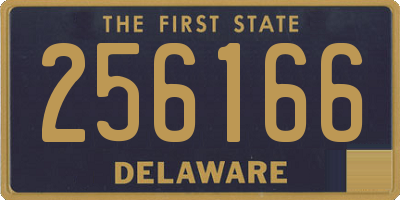 DE license plate 256166