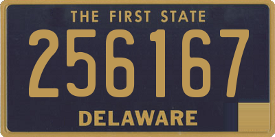 DE license plate 256167