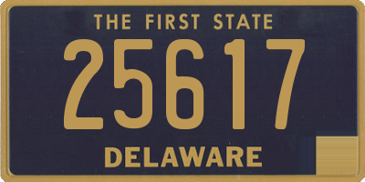 DE license plate 25617