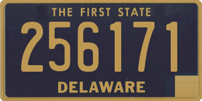 DE license plate 256171
