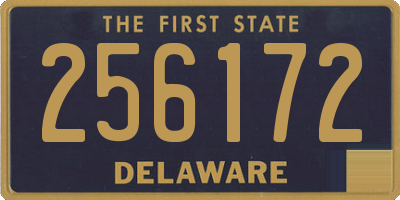 DE license plate 256172