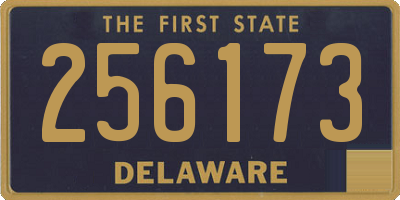 DE license plate 256173