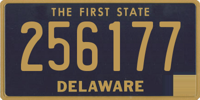 DE license plate 256177